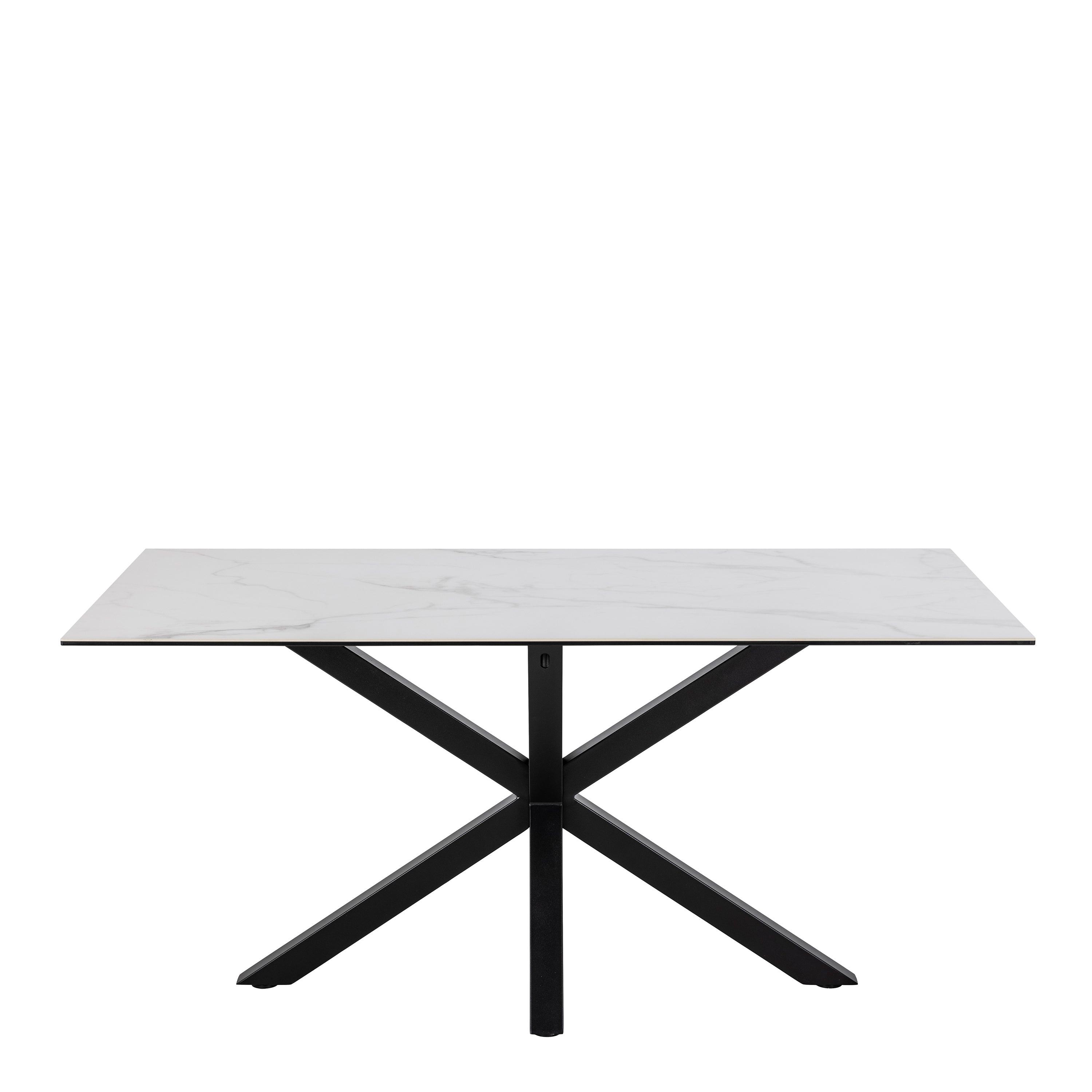 Heaven Dining Table in Ceramic White 160x90cm - image 2