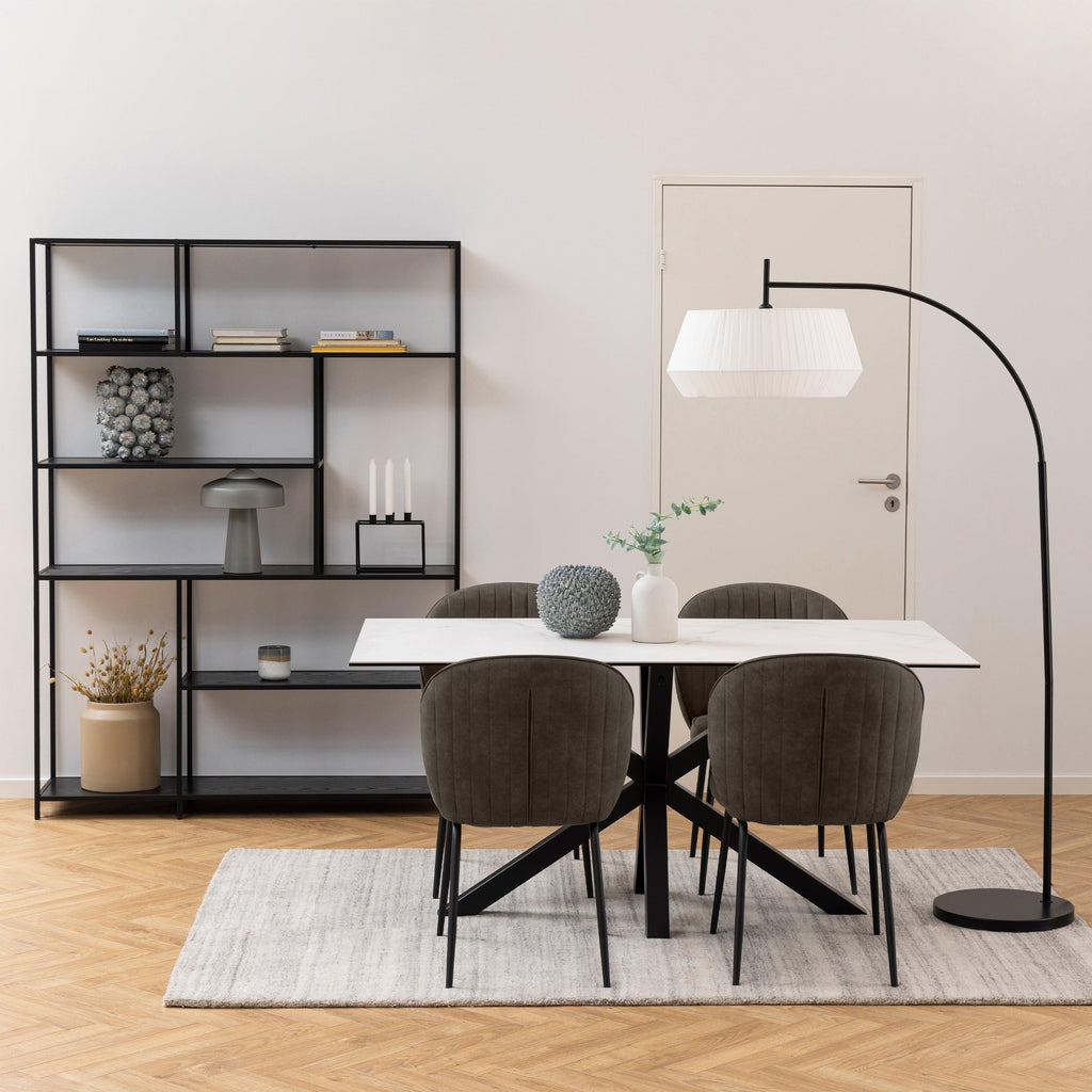Heaven Dining Table in Ceramic White 160x90cm - image 3