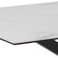 Heaven Dining Table in Ceramic White 160x90cm - image 4