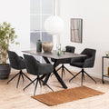 Heaven Dining Table in Ceramic Black Top 160x90cm - image 3