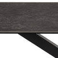 Heaven Dining Table in Ceramic Black Top 160x90cm - image 5