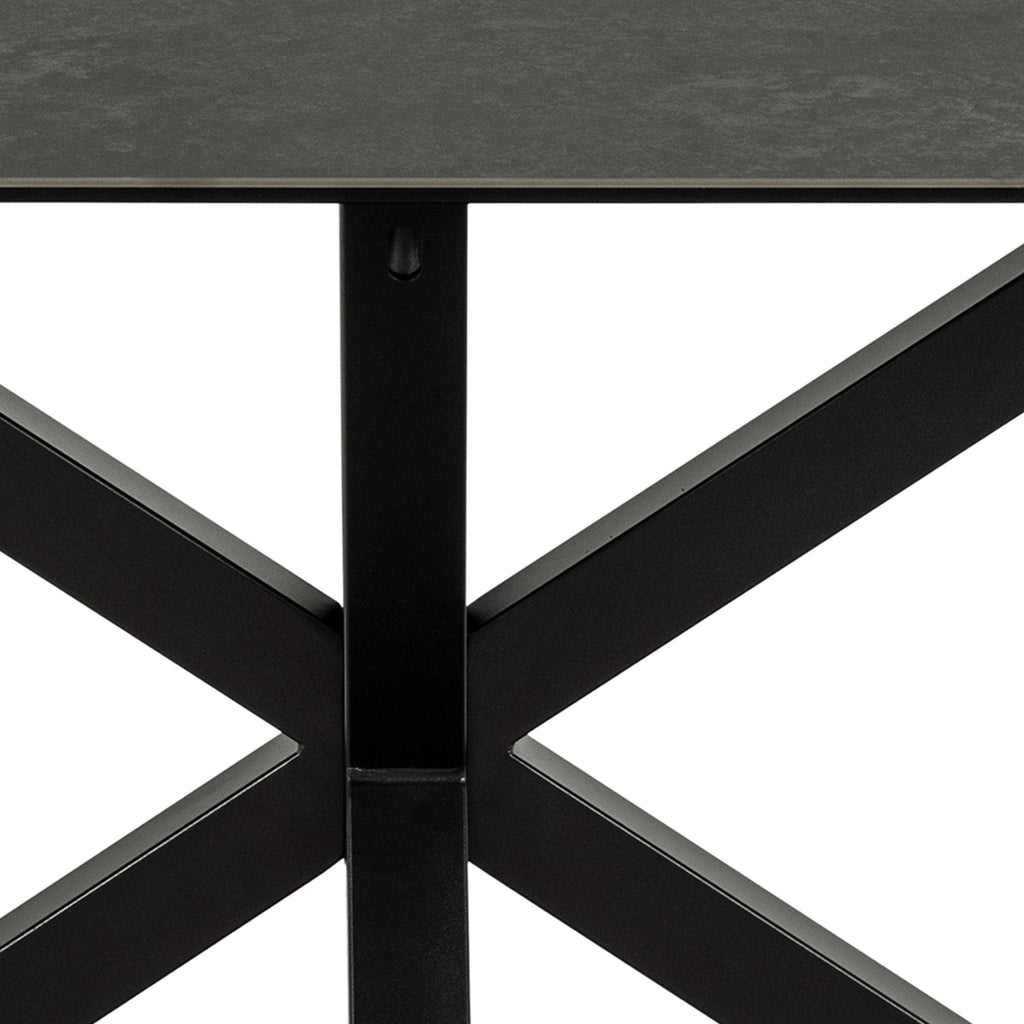 Heaven Dining Table in Ceramic Black Top 160x90cm - image 6