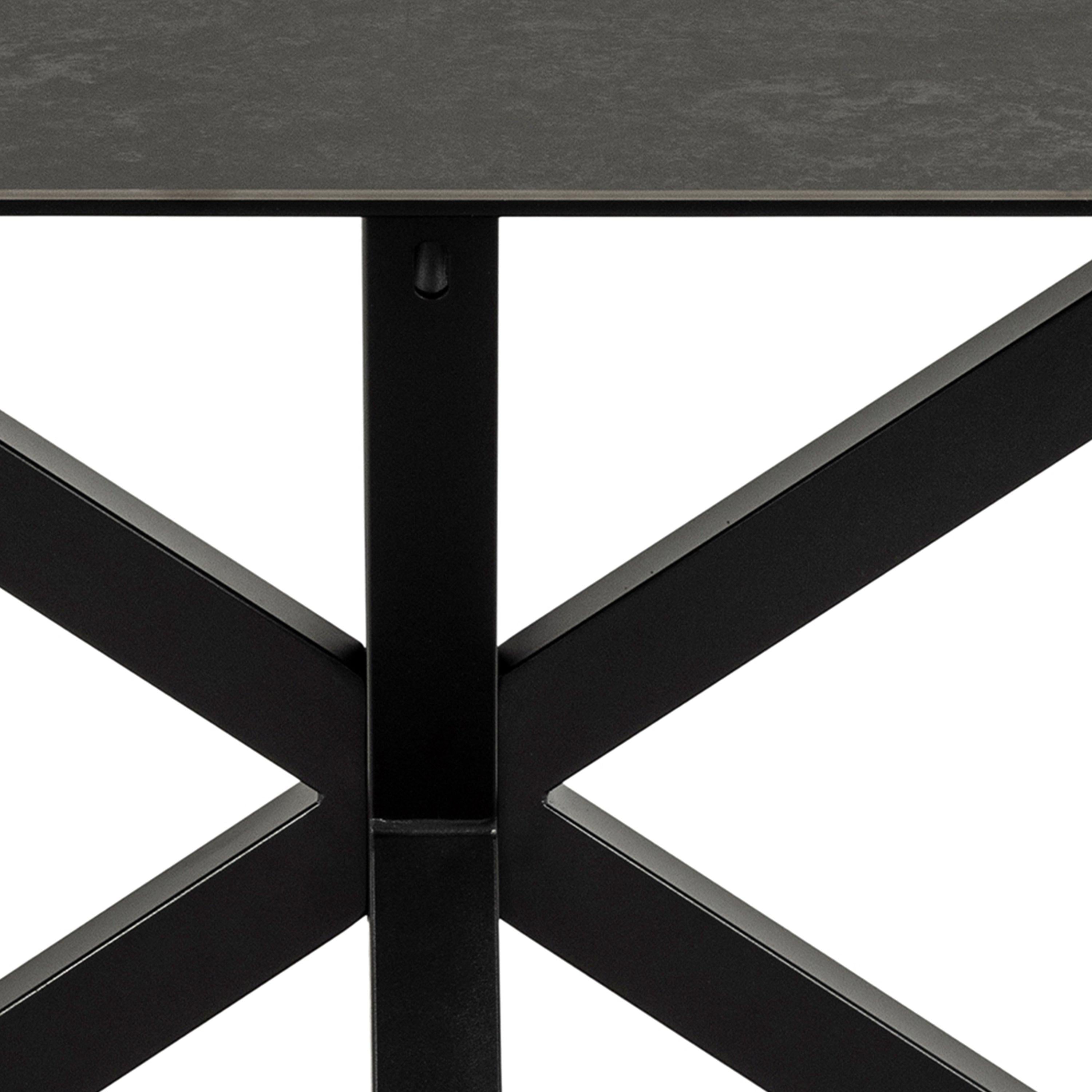 Heaven Dining Table in Ceramic Black Top 160x90cm - image 6