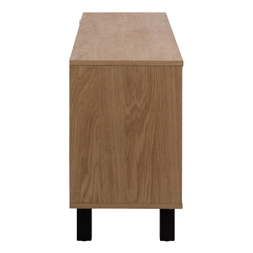 Brighton 3 Door Sideboard in Oak with Herringbone Effect - image 3