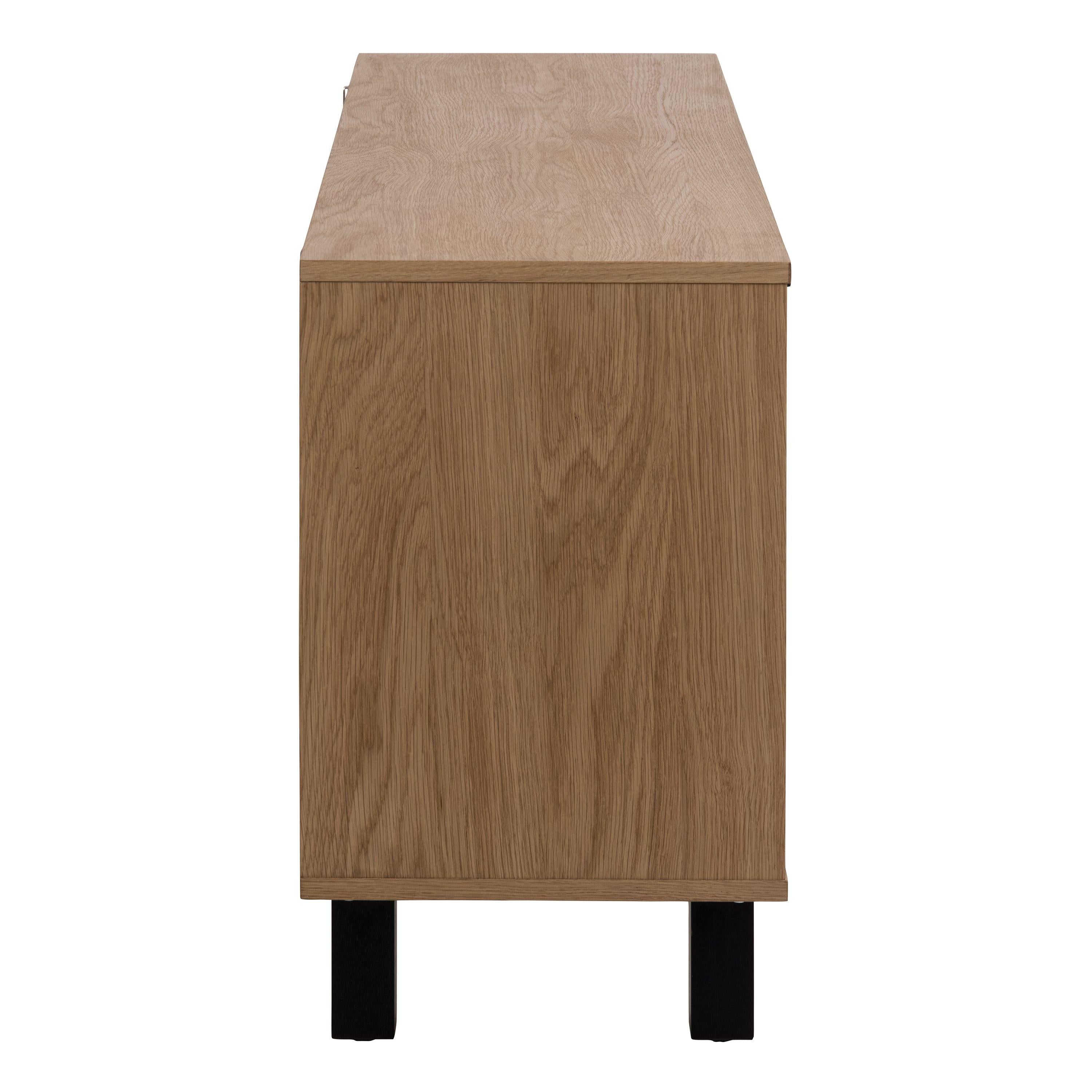 Brighton 3 Door Sideboard in Oak with Herringbone Effect - image 3