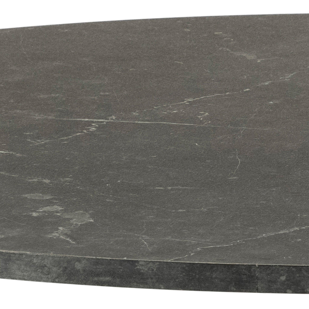 Ibiza Round Dining Table with Black Top and Matt Black Base - image 4
