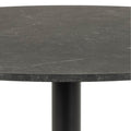 Ibiza Round Dining Table with Black Top and Matt Black Base - image 5