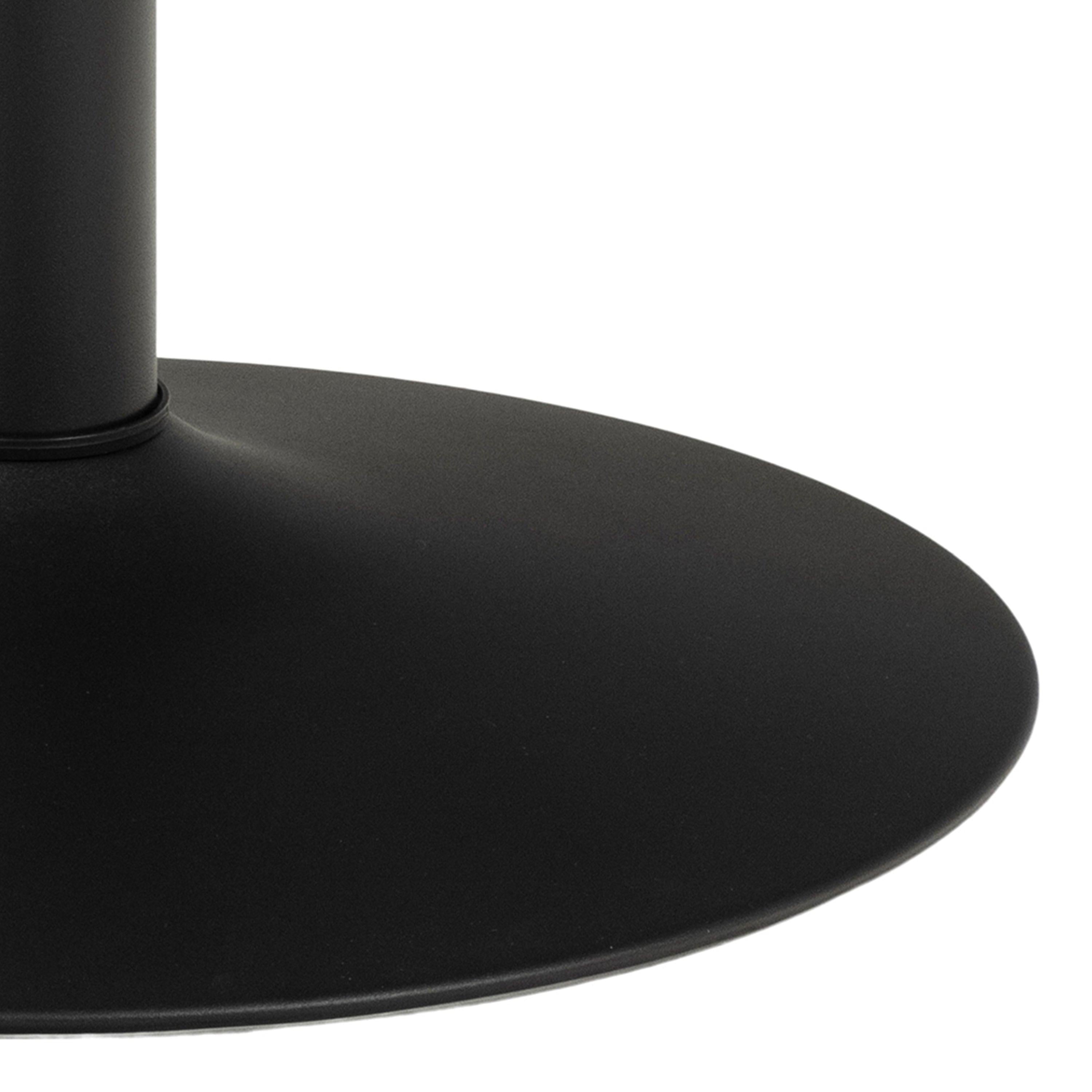 Ibiza Round Dining Table with Black Top and Matt Black Base - image 6