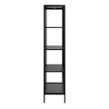 Newcastle Tall 2 Door Display Cabinet in Matt Black - image 3
