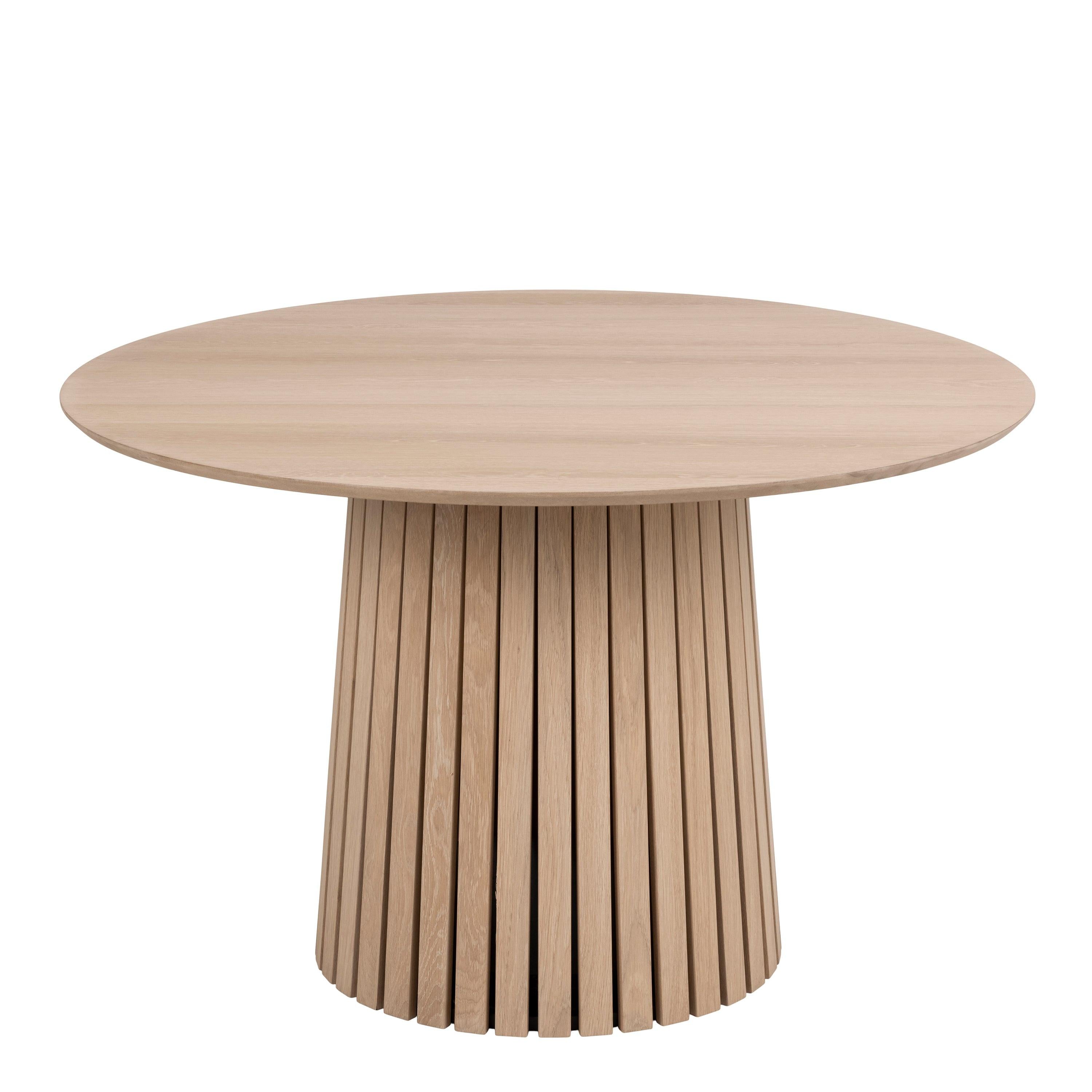 Christo Round Dining Table in White Oak - image 2