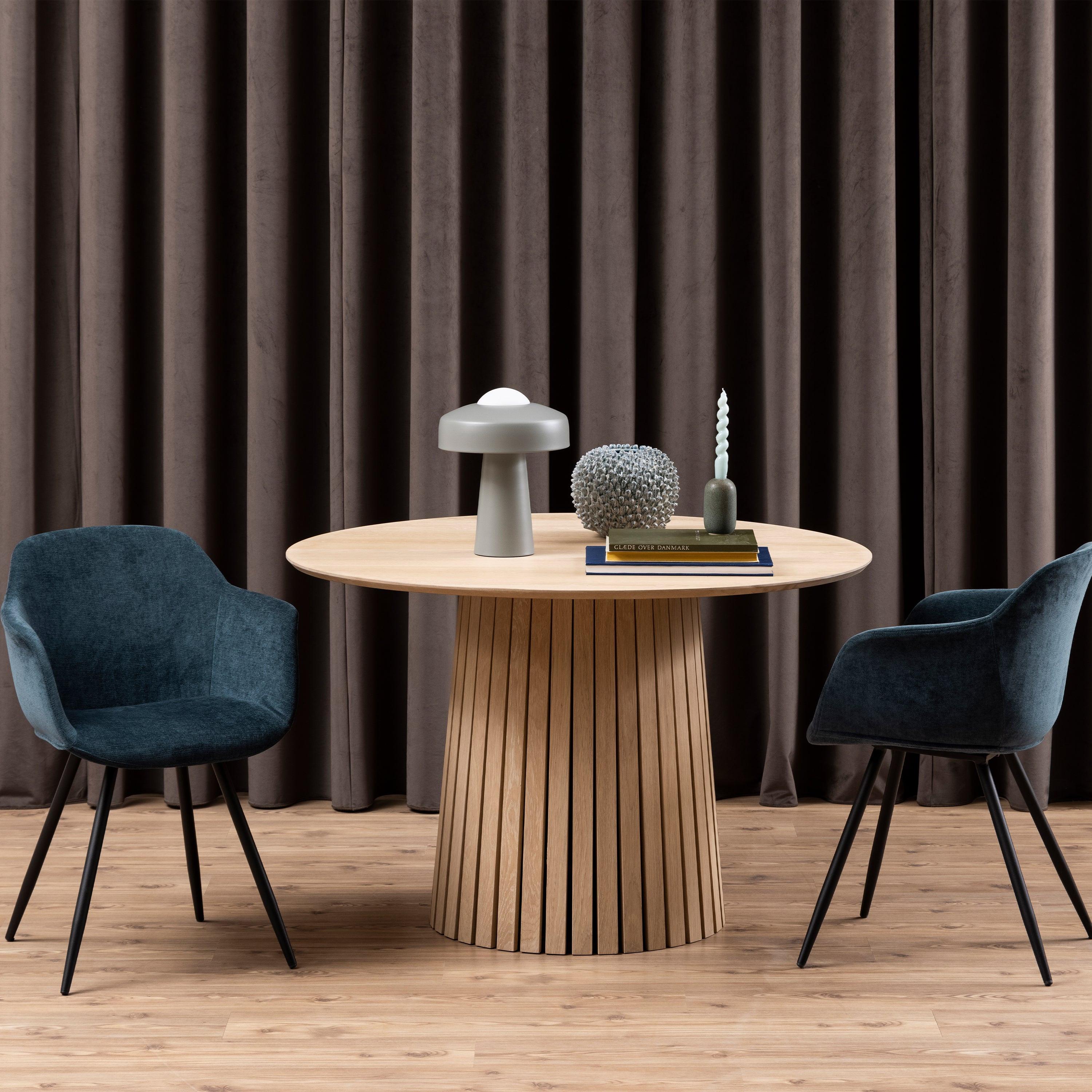 Christo Round Dining Table in White Oak - image 4