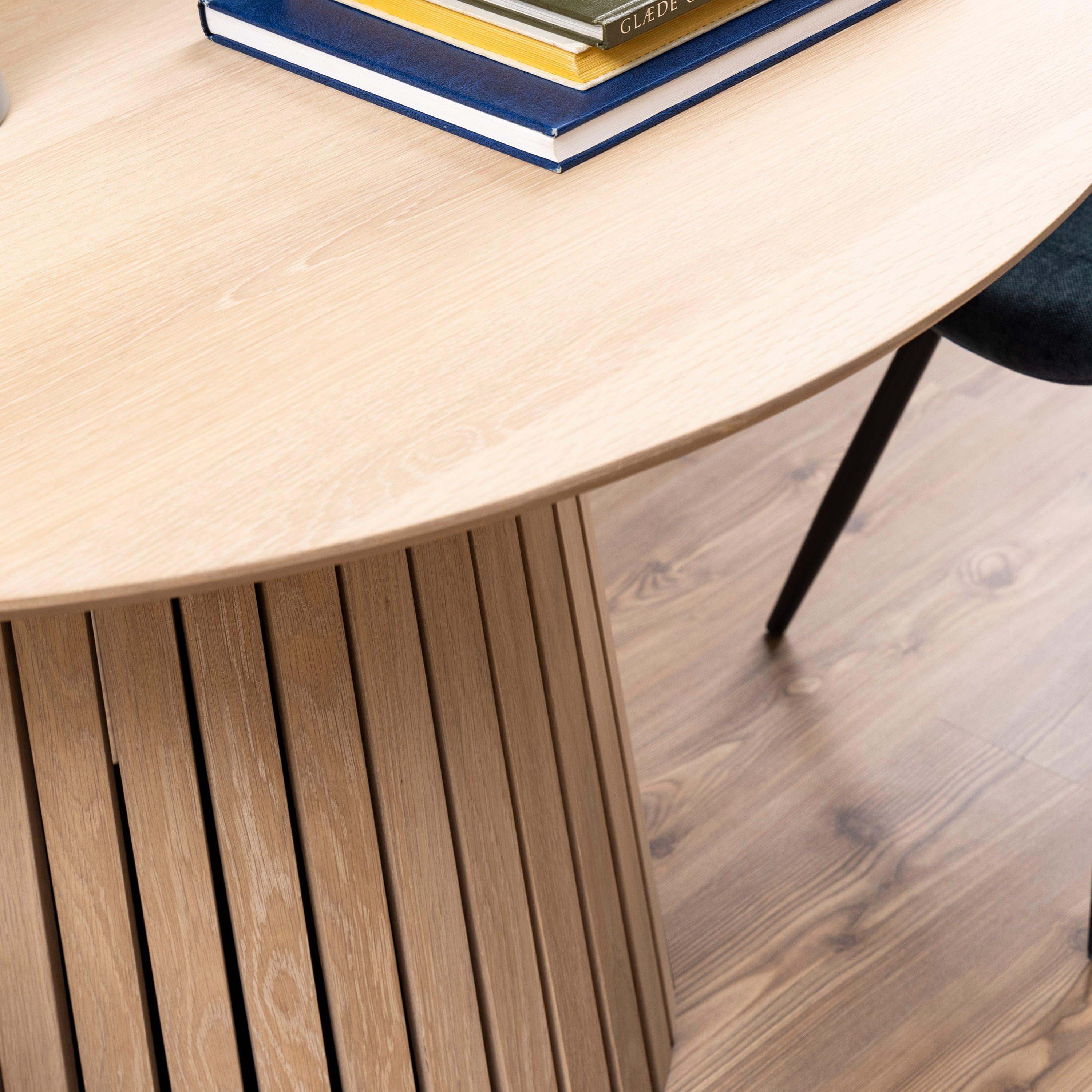Christo Round Dining Table in White Oak - image 7