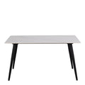 Wicklow Ceramic Dining Table in White 140x80cm - image 2
