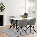Wicklow Ceramic Dining Table in White 140x80cm - image 4