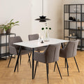 Wicklow Ceramic Dining Table in White 140x80cm - image 5