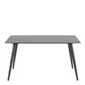 Wicklow Ceramic Dining Table in Black 140x80cm - image 2