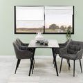 Wicklow Ceramic Dining Table in Black 140x80cm - image 3
