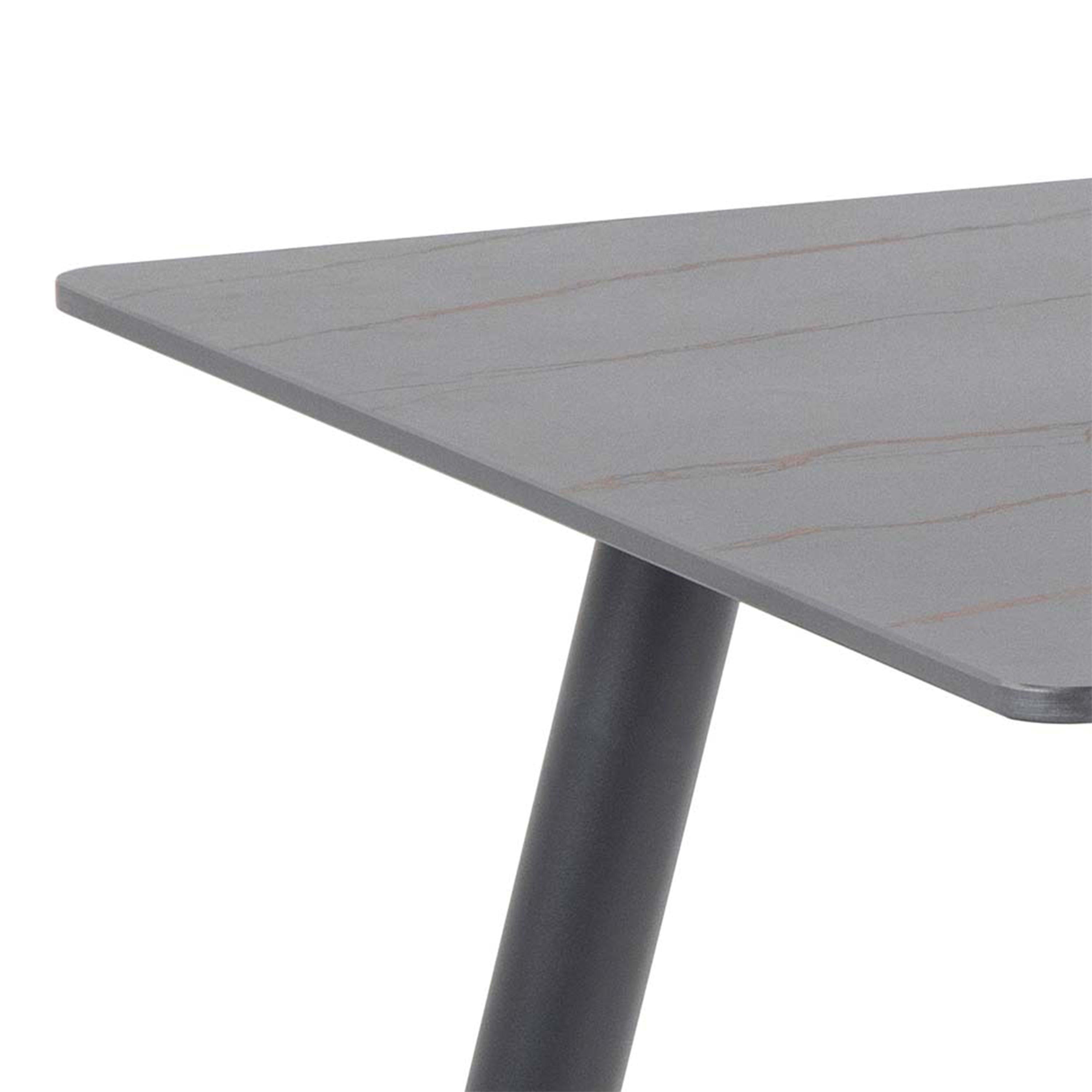 Wicklow Ceramic Dining Table in Black 140x80cm - image 4