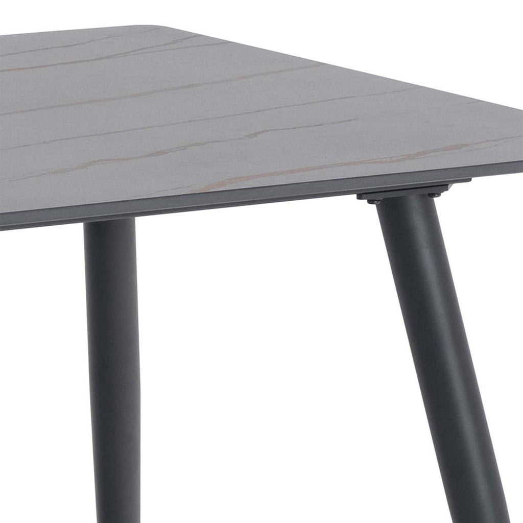 Wicklow Ceramic Dining Table in Black 140x80cm - image 5