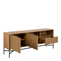 Jaipur Sideboard with 2 Doors and 1 Drawer in Wild Oak - image 4