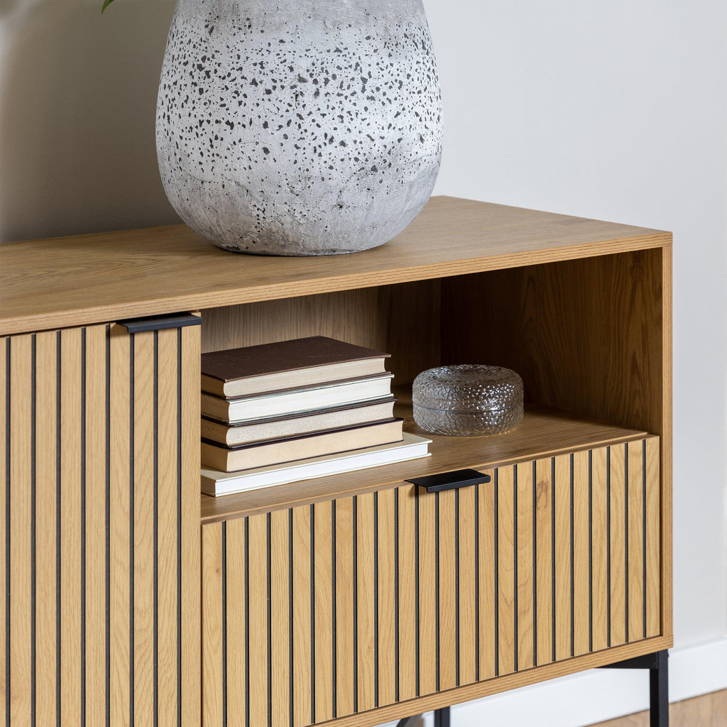 Jaipur Sideboard with 2 Doors and 1 Drawer in Wild Oak - image 7