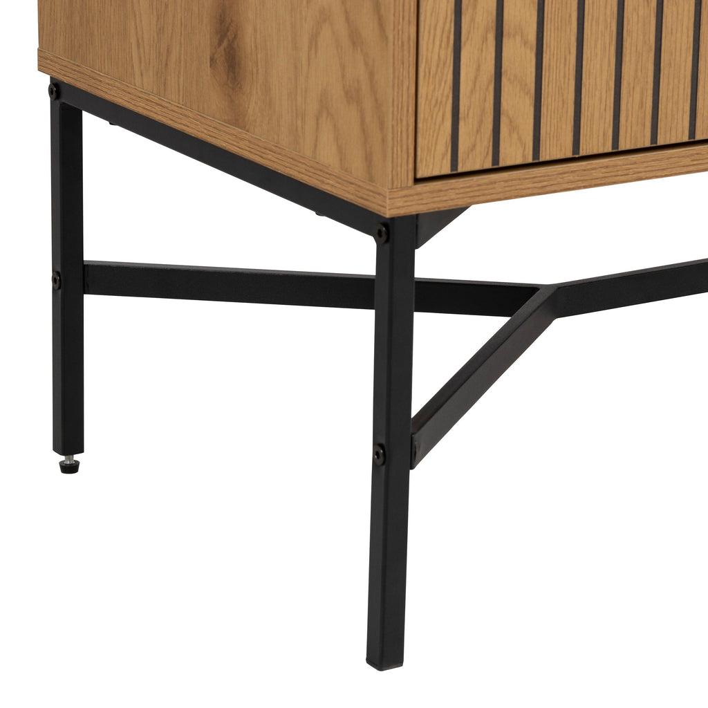 Jaipur Sideboard with 2 Doors and 1 Drawer in Wild Oak - image 9