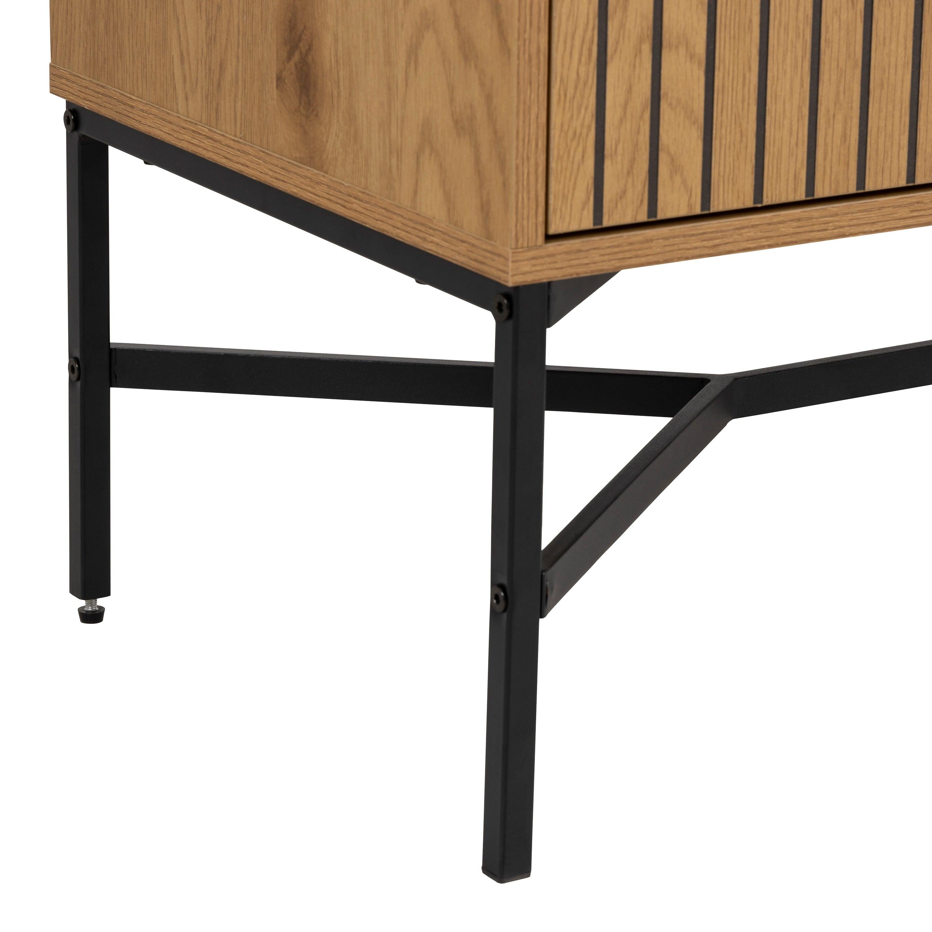 Jaipur Sideboard with 2 Doors and 1 Drawer in Wild Oak - image 9
