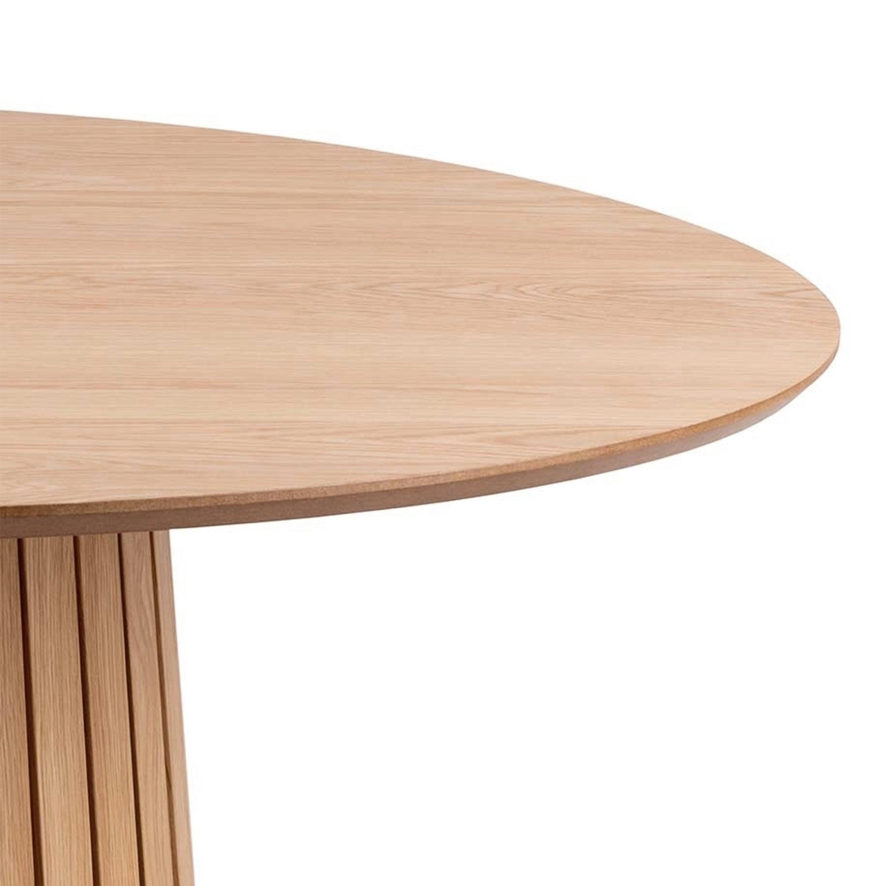 Christo Round Dining Table in Oak - image 3