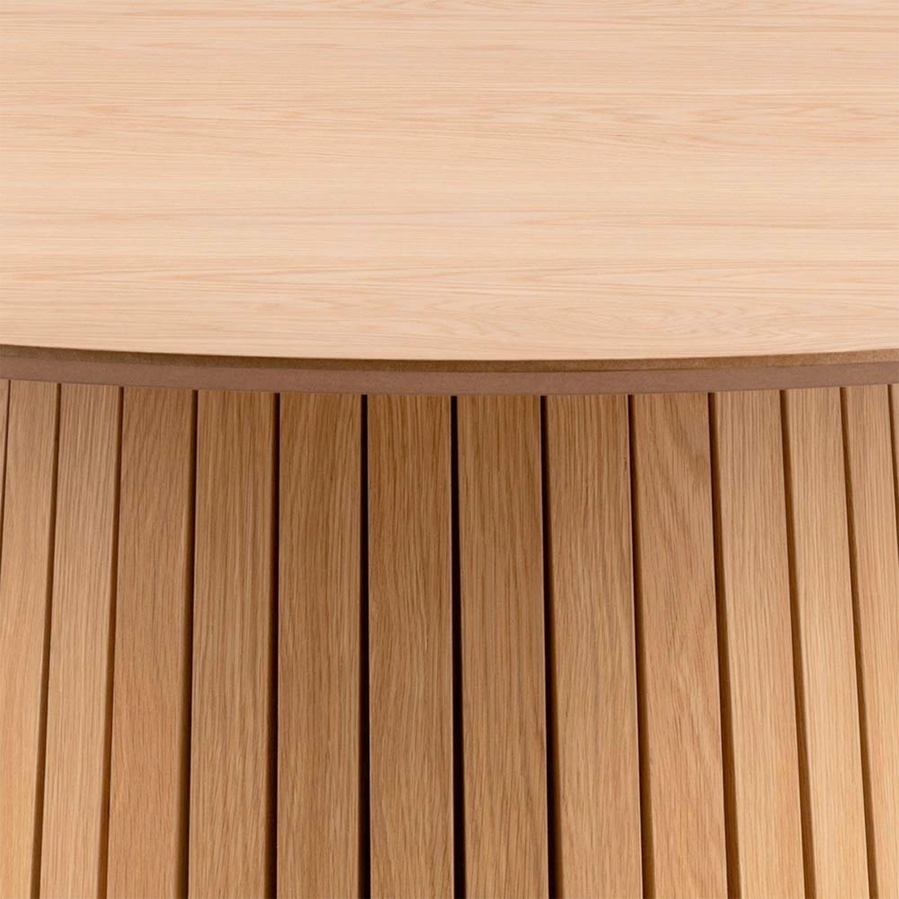 Christo Round Dining Table in Oak - image 4
