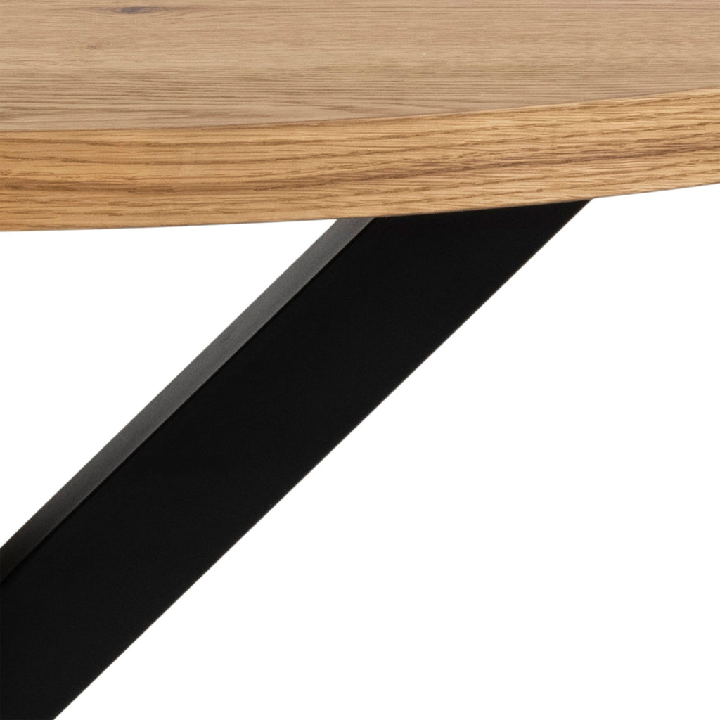 Heaven Dining Table in Oak with Black Legs - image 5