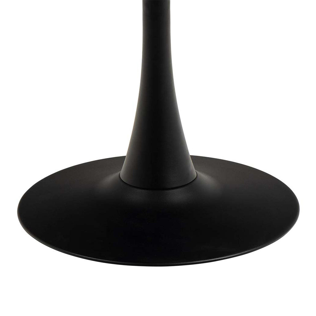 Malta Ceramic Round Dining Table in Black 90x75cm - image 8