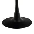 Malta Ceramic Round Dining Table in Black 90cm includes 4 Celia Dining Chairs in Light Grey - image 5