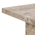 Vega Square Coffee Table with Brown Marble Top 90cm - image 5
