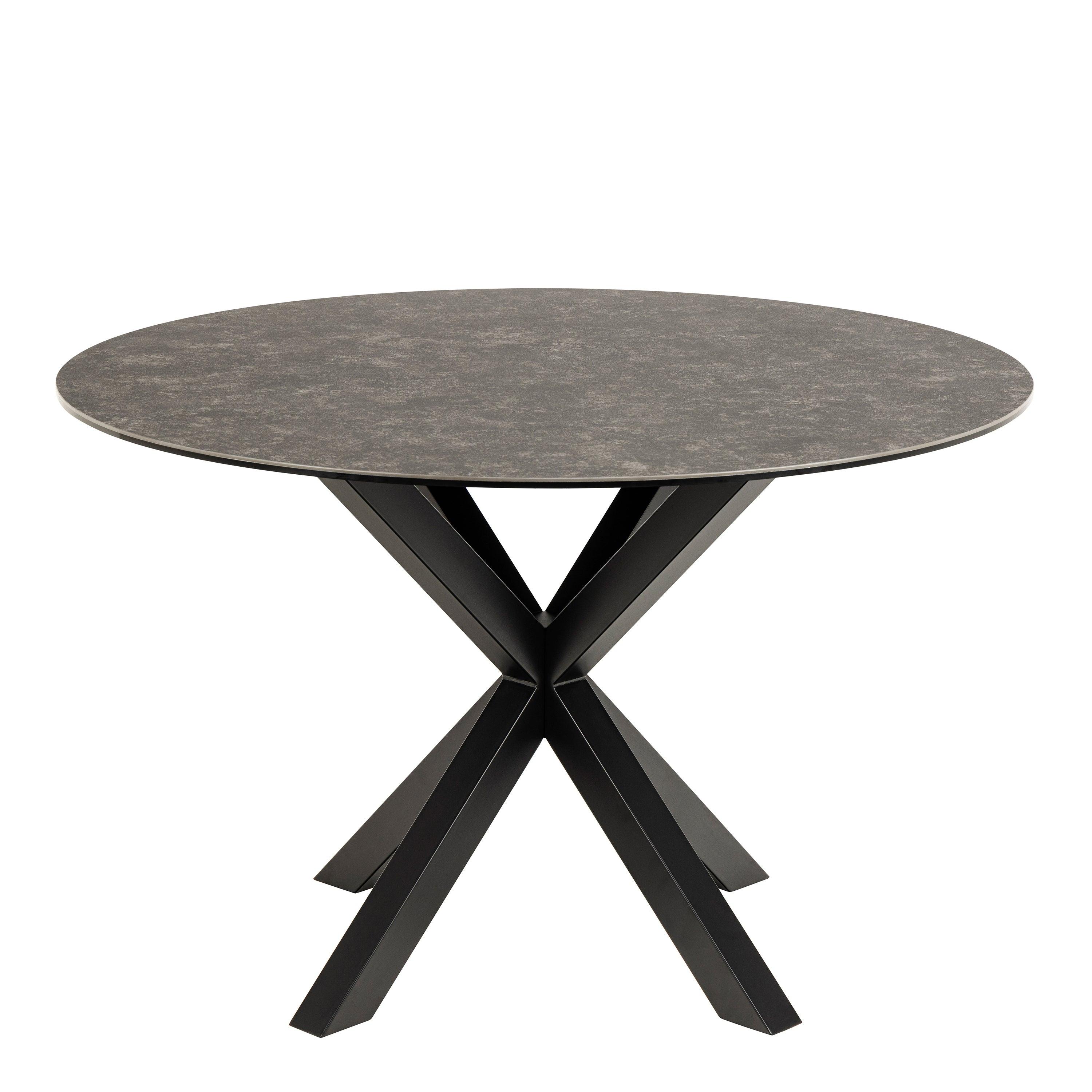 Heaven Round Dining Table with Ceramic Black Top - image 2