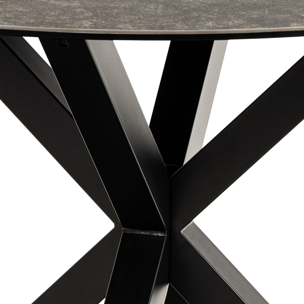 Heaven Round Dining Table with Ceramic Black Top - image 6
