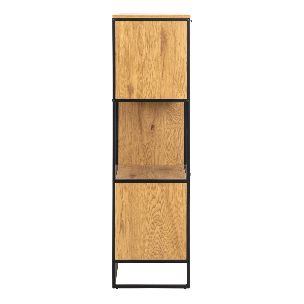 Swindon Bookcase with 2 Doors, 3 Drawers and 1 Shelves in Black - image 3