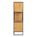 Swindon Bookcase with 2 Doors, 3 Drawers and 1 Shelves in Black - image 3