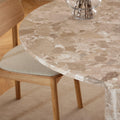 Naxos Round Dining Table in Brown Marble 130cm - image 4