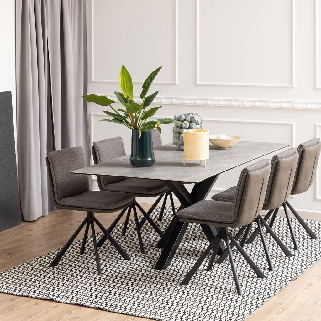 Heaven Dining Table with Ceramic Grey Top 200cm - image 3