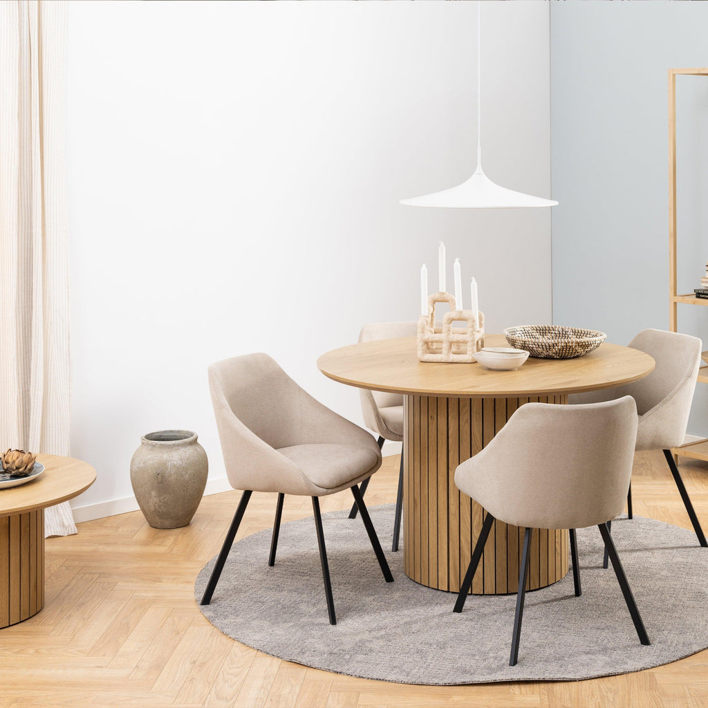 Yale Dining Table in Oak 120x120cm - image 4