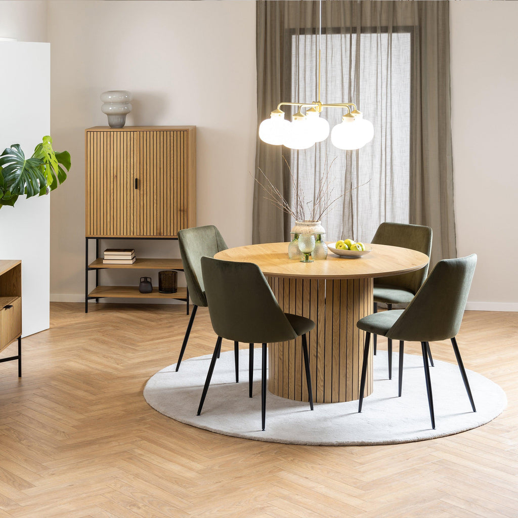 Yale Dining Table in Oak 120x120cm - image 6