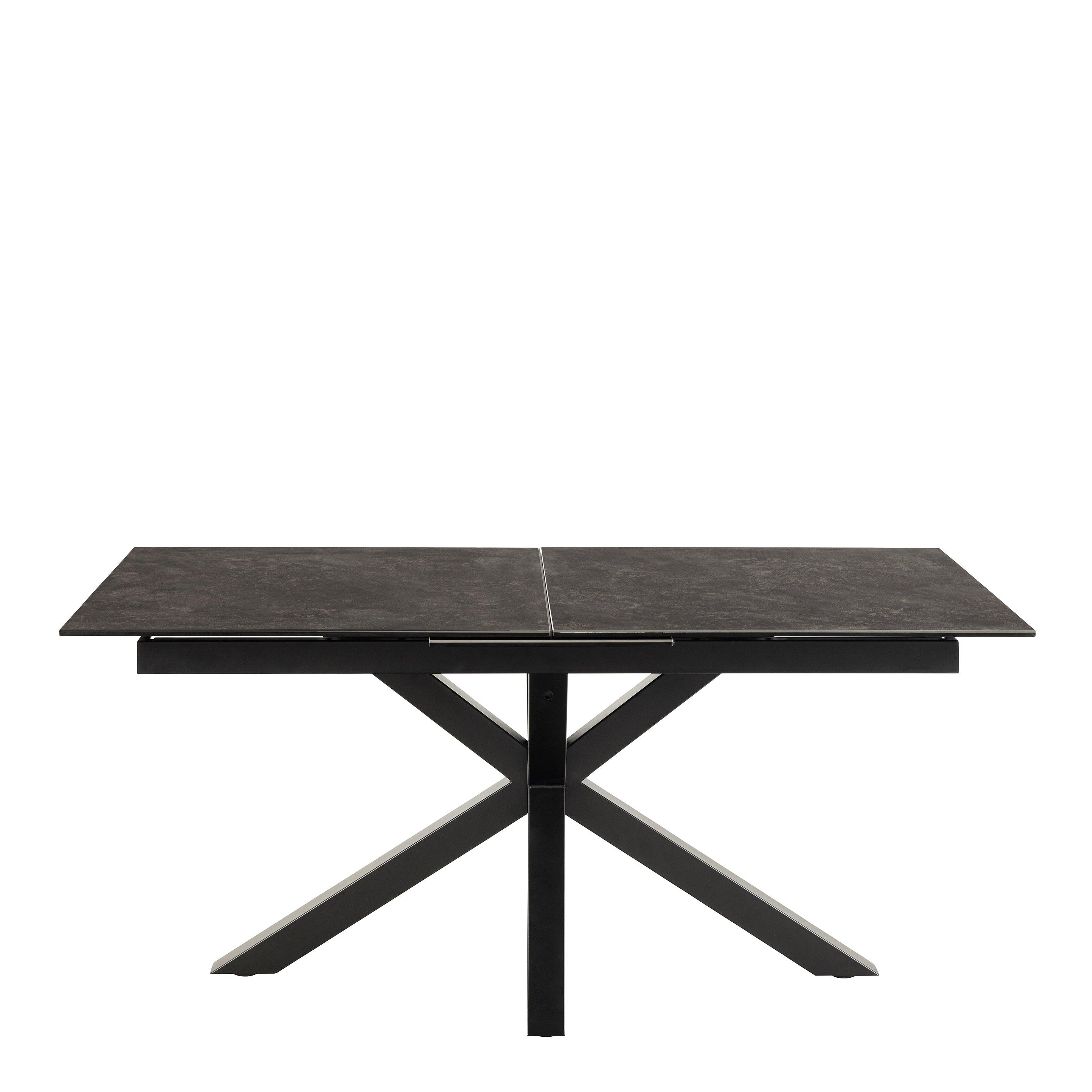 Heaven Extendable Dining Table with Ceramic Black Top 168cm - image 2