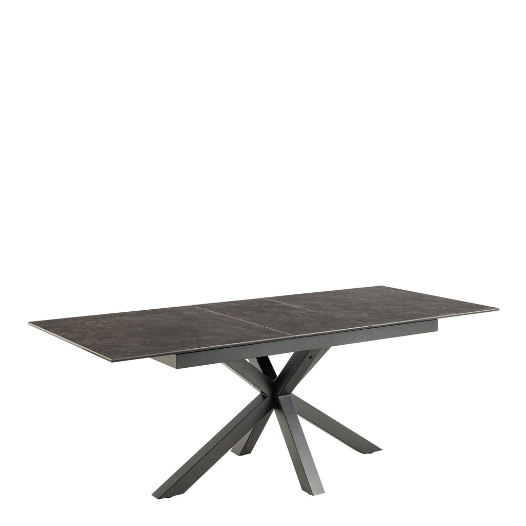 Heaven Extendable Dining Table with Ceramic Black Top 168cm - image 3