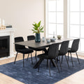 Heaven Extendable Dining Table with Ceramic Black Top 168cm - image 5