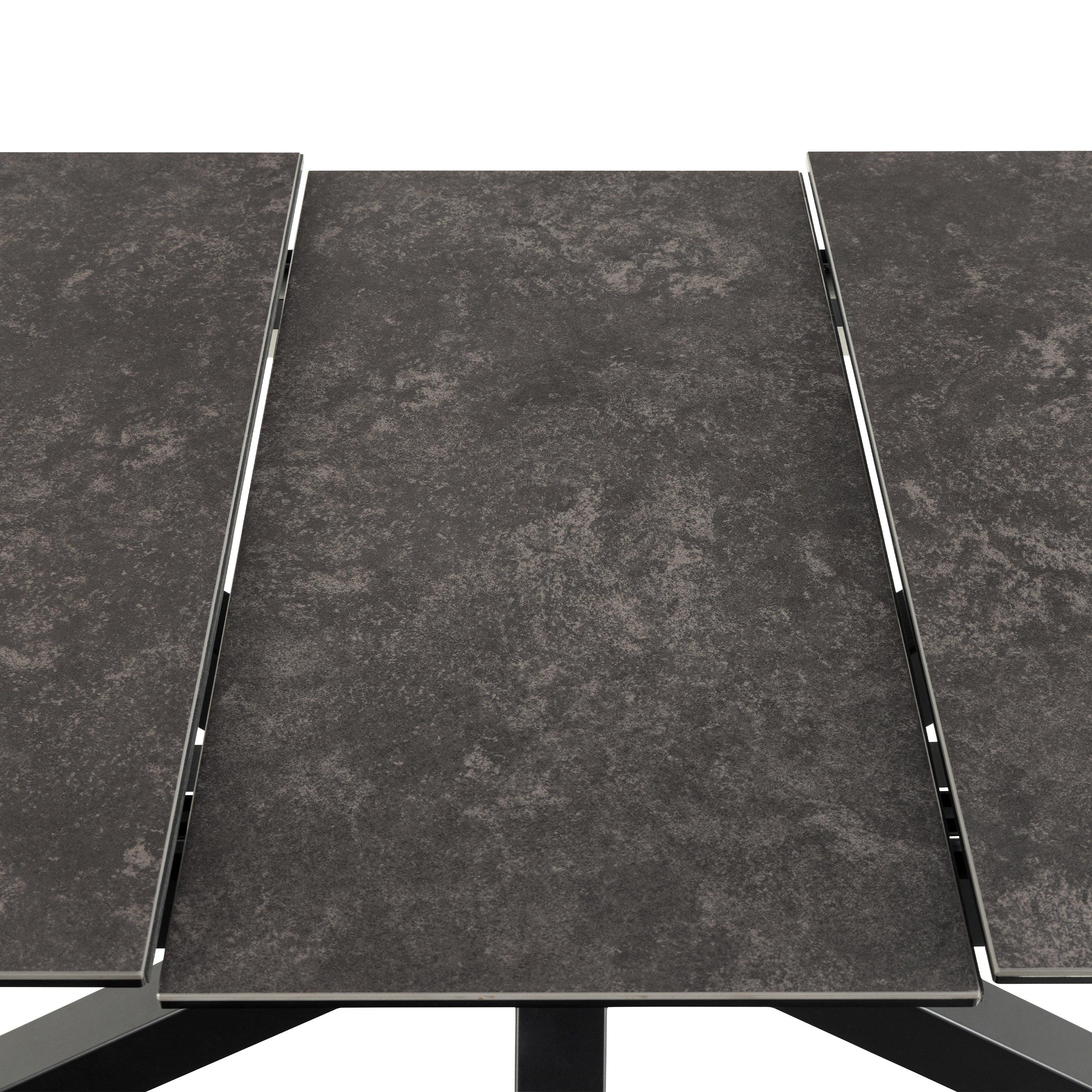 Heaven Extendable Dining Table with Ceramic Black Top 168cm - image 7