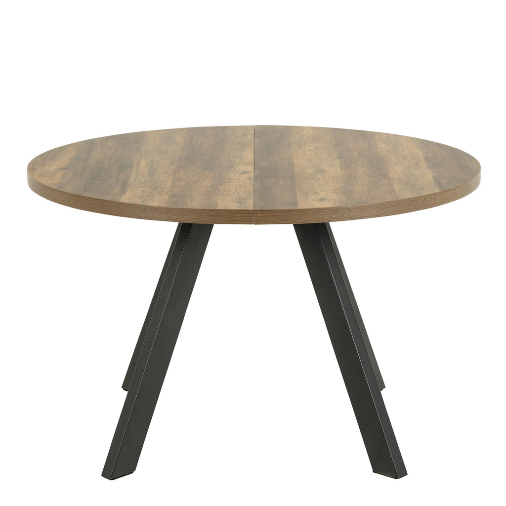 Zalida Extending Round Dining Table in Oak 120-210cm - image 2