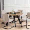 Zalida Extending Round Dining Table in Oak 120-210cm - image 4