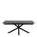 Heaven Extendable Dining Table with Ceramic Black Top 200cm - image 2