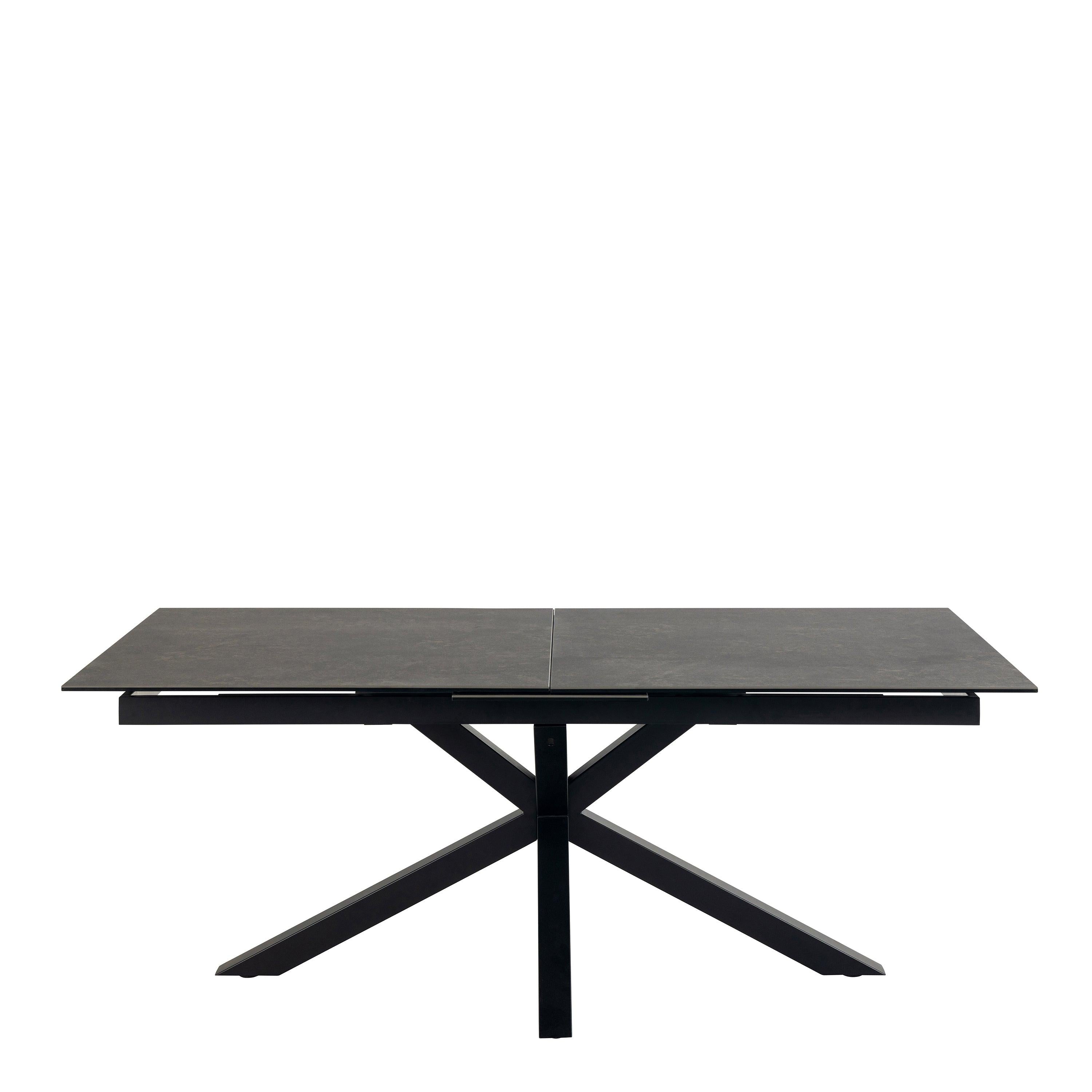 Heaven Extendable Dining Table with Ceramic Black Top 200cm - image 2
