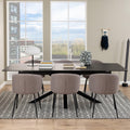 Heaven Extendable Dining Table with Ceramic Black Top 200cm - image 5